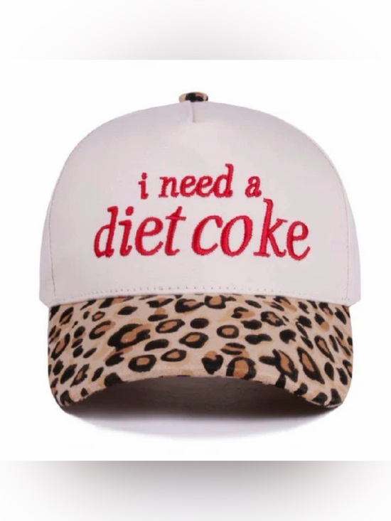 A Classy Chic Boutique Accessories - LEOPARD HAT I NEED A DIET COKE NEW
